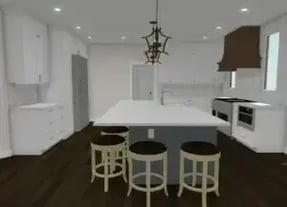 Render of a custom design kitchen (1)