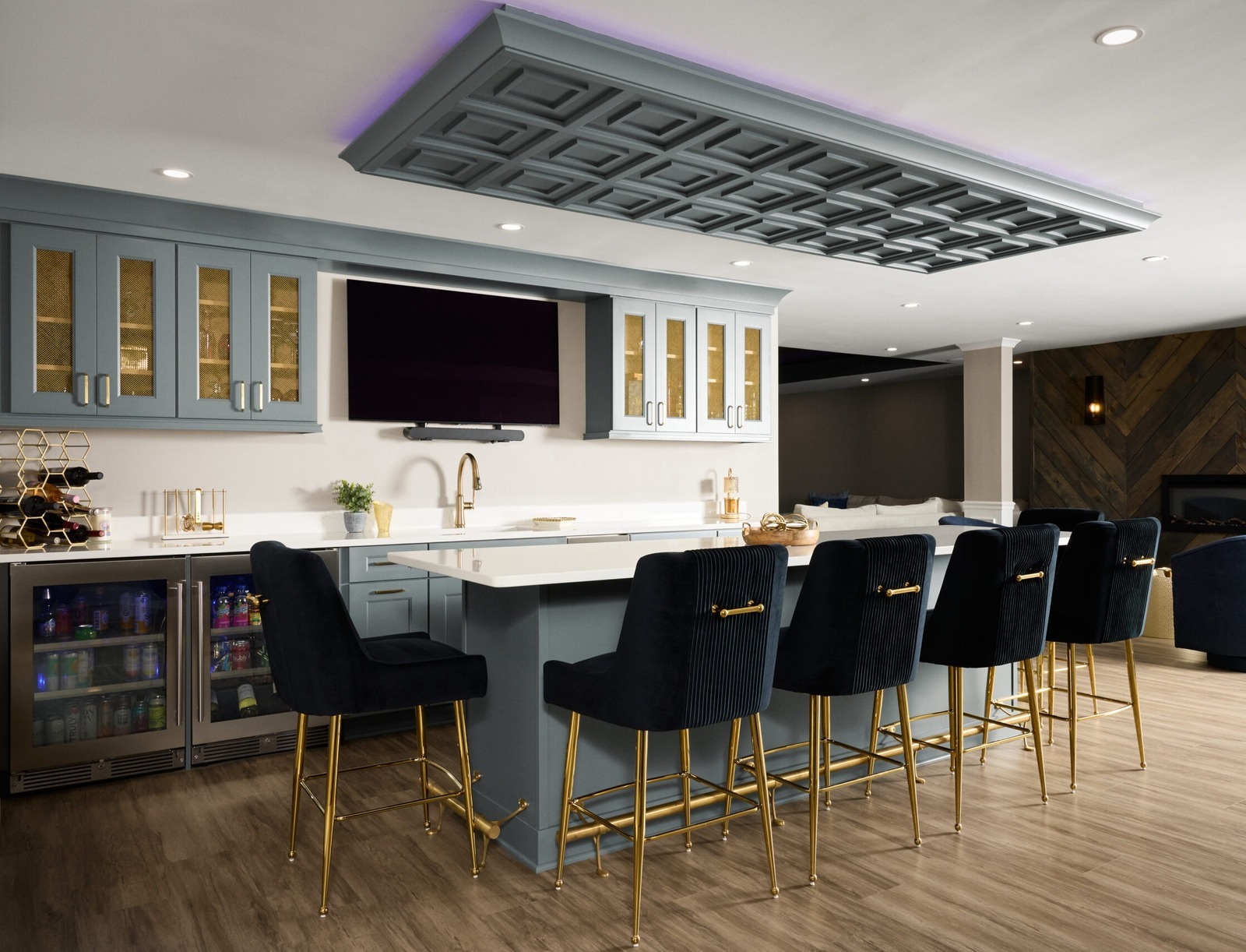 refined-basement-kitchen-bar